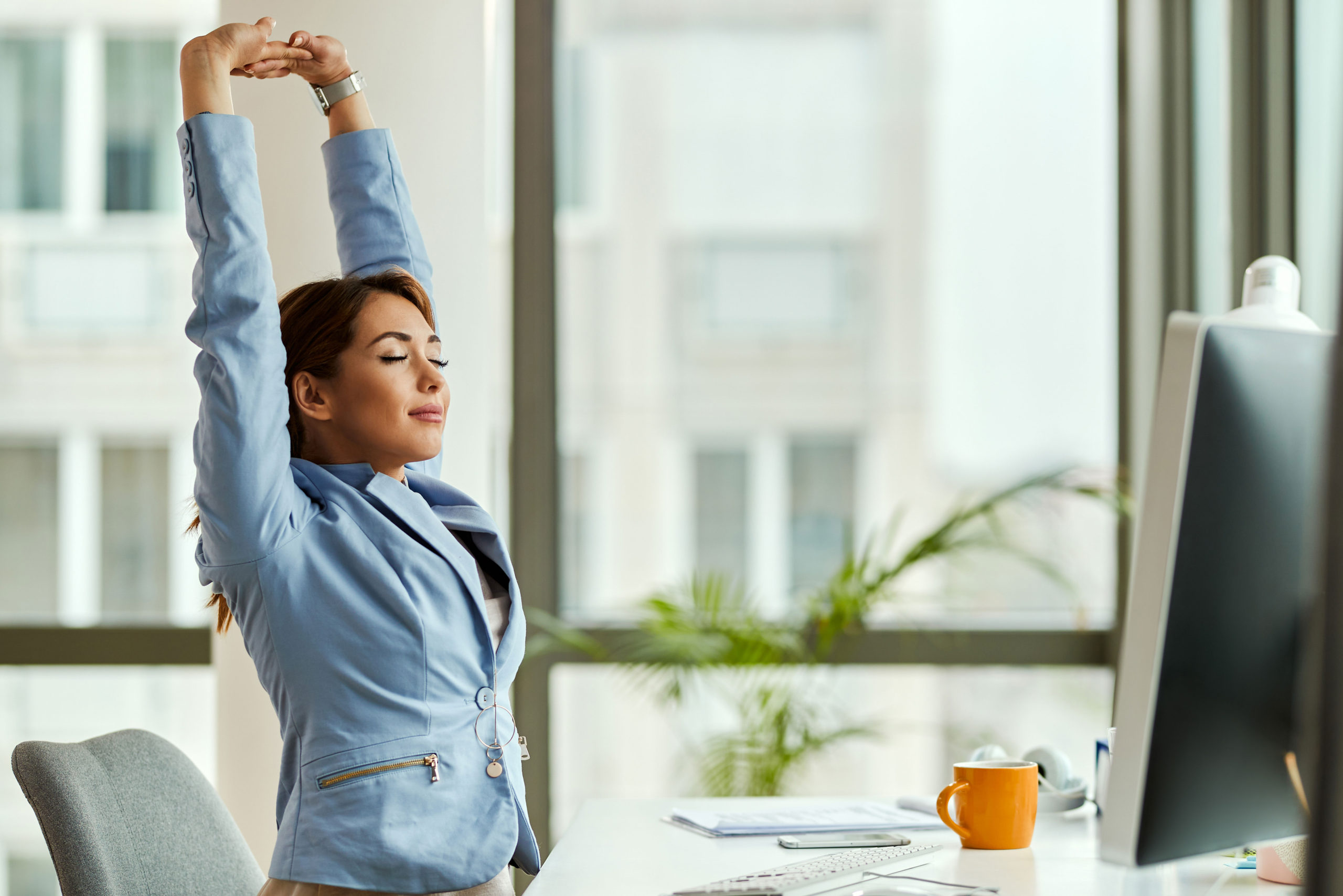 Woman Stretching